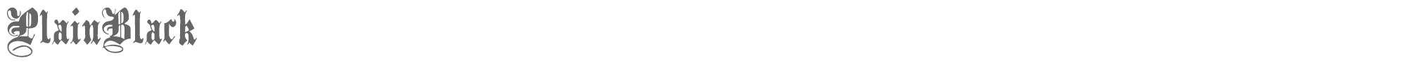 Black family Plain Black.ttf font preview